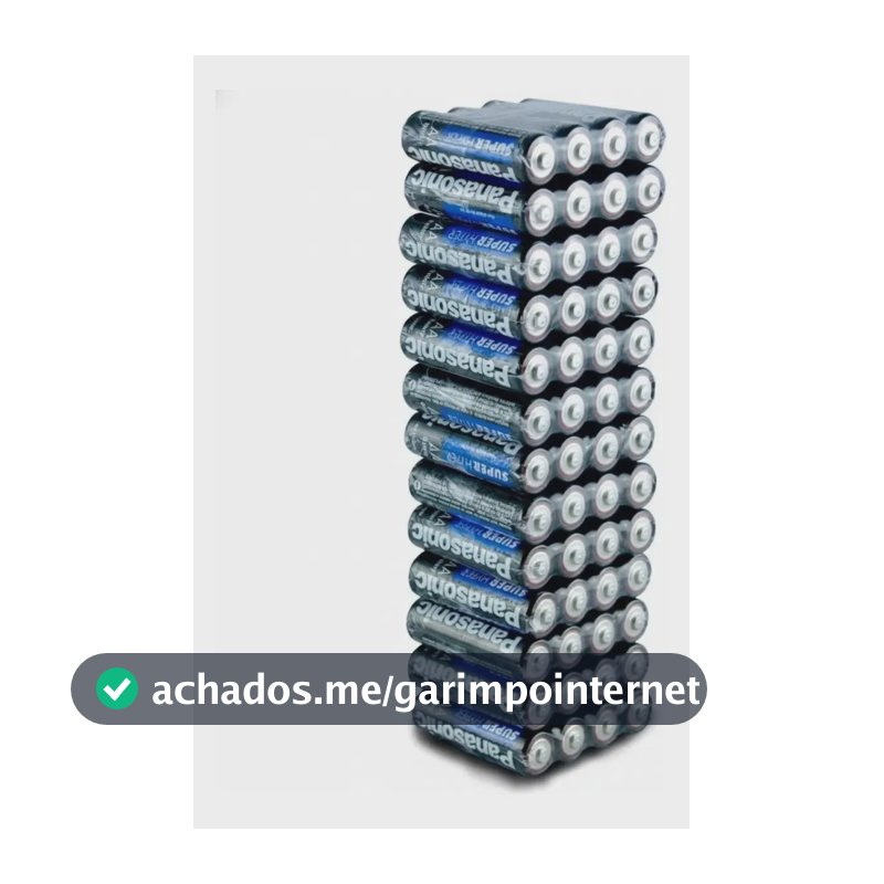 Kit 24 Pilhas AA Panasonic Comum Pequna (média)