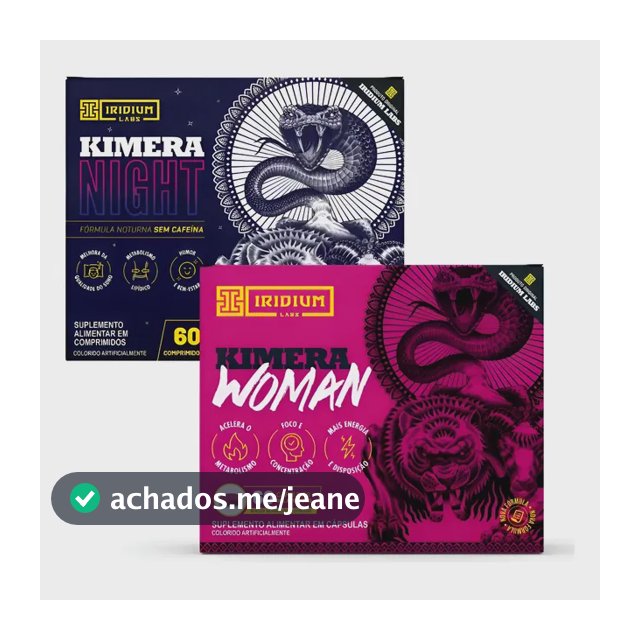 Iridium Labs Kimera Woman + Kimera Night Sem Sabor