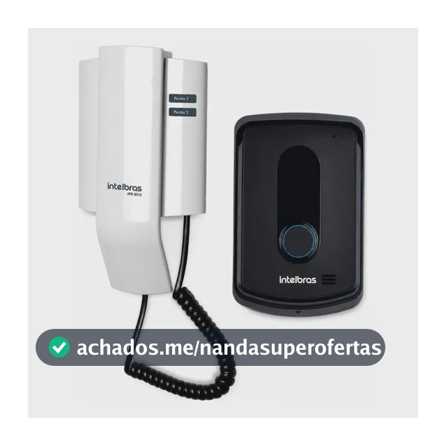 Interfone Porteiro Intelbras Ipr 8010 Segurança Branco/preto 127/220v