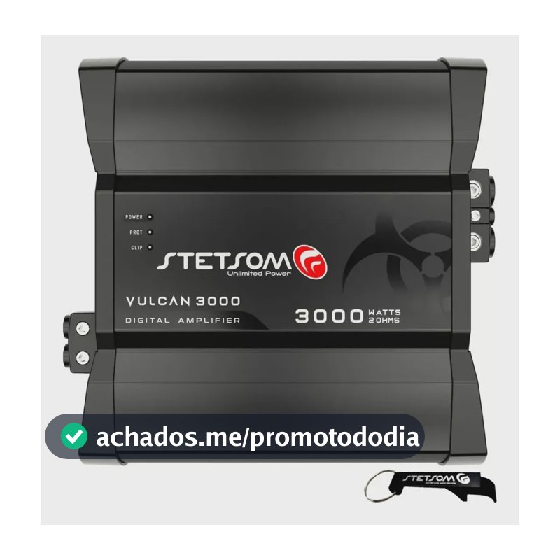 Modulo Stetsom Vulcan 3000 2 Ohm Amplificador 3000w Promoção