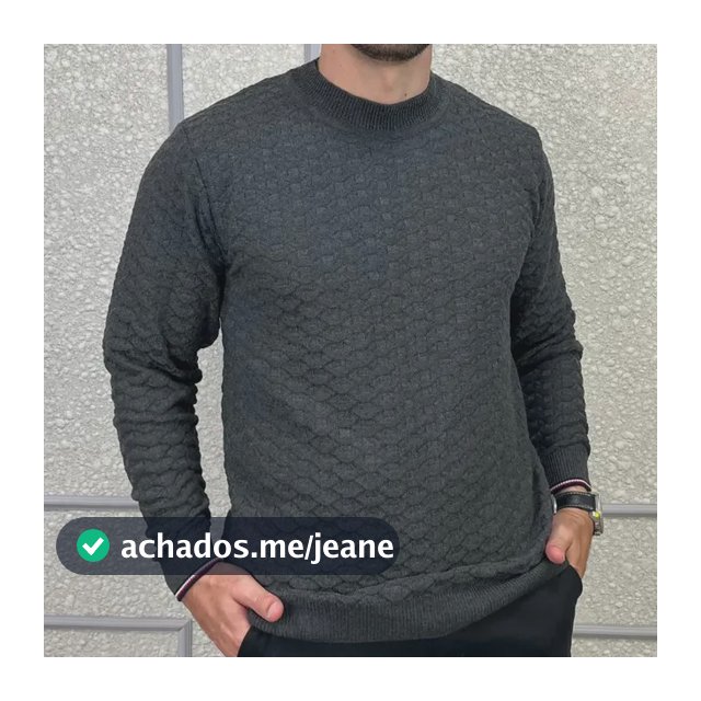 Suéter Masculino Blusa De Frio Tricô Lã Social Casual Liso