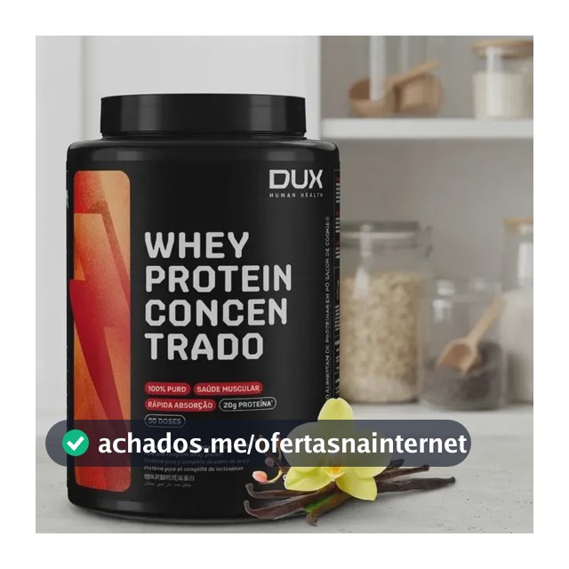 WHEY Protein Concentrado Dux em pó sabor Baunilha x 900g