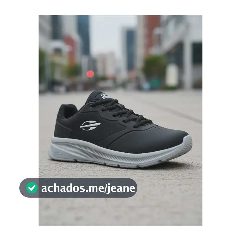 Tênis Mormaii Unissex Esportivo Academia Confortável Casual Preto/cinza Mormaii 35 Br