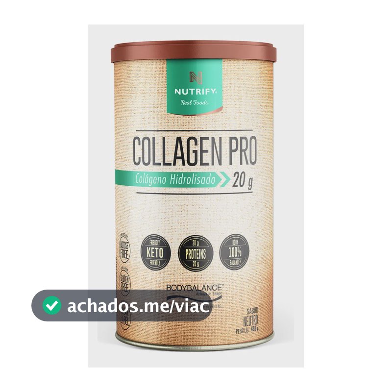 Colágeno Nutrify Pro Body Balance em pó Sem sabor x 450g