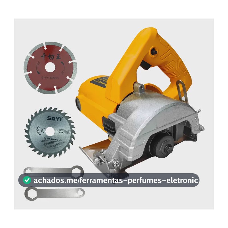 Serra Corte Marmore Profissional-1300w Cortador Parede 220v