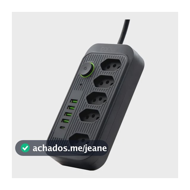 Extensão Coibeu Wkc-541 10 Tomadas 2m 4 Usb Bivolt