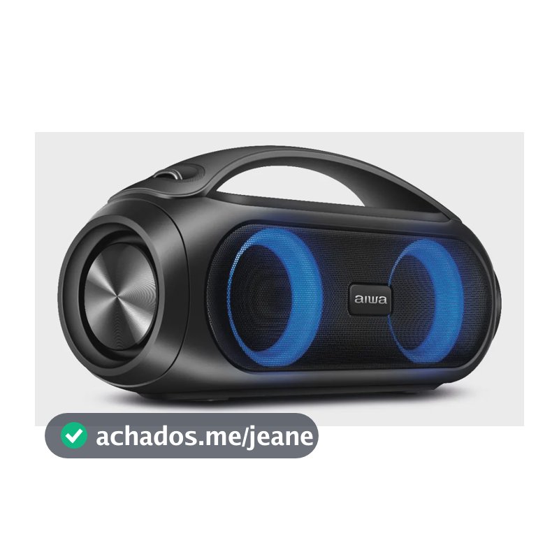 Caixa De Som Boombox Aws-bbs-02-a Bluetooth Aiwa Preto