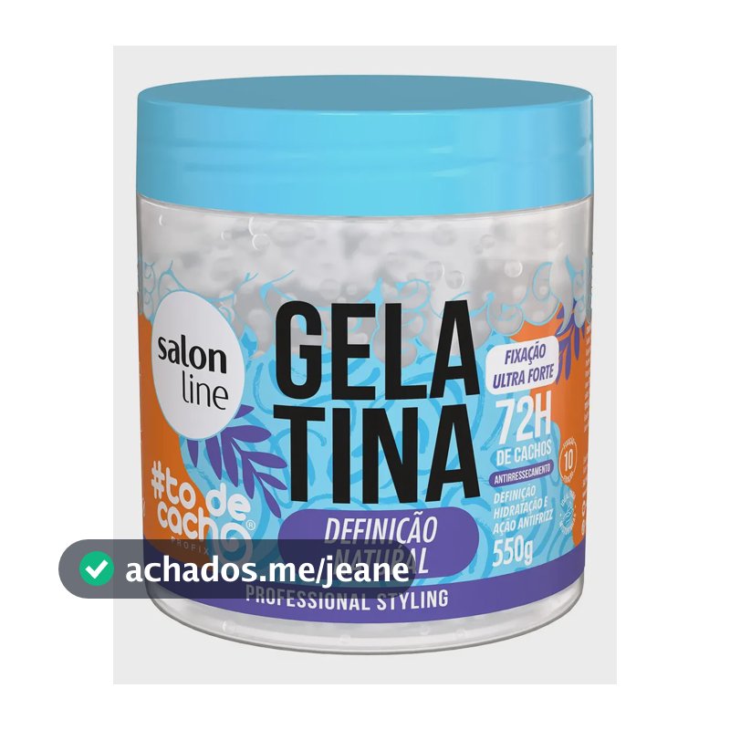 Gelatina #todecacho Definição Natural 550g Salon Line