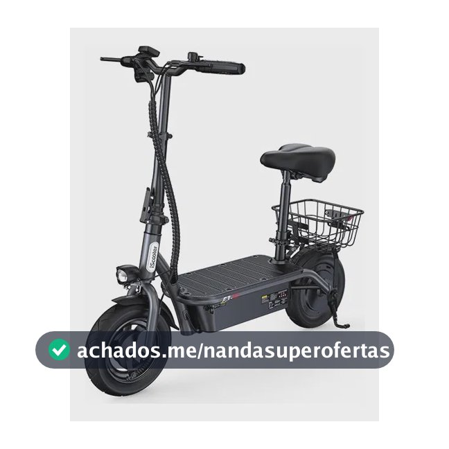 Scooter Elétrico F3 Dobrável Para Adultos Motor 1000w 45km/h Preto