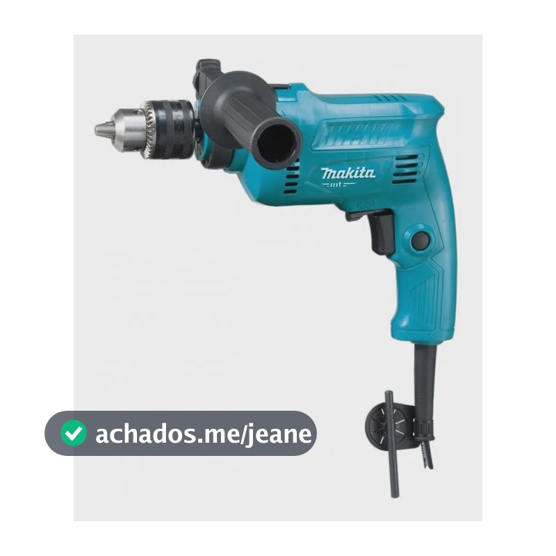 Furadeira Martelete Elétrica de 13mm Makita M0801B 500W + acessórios com caixa de cartão 50Hz/60Hz