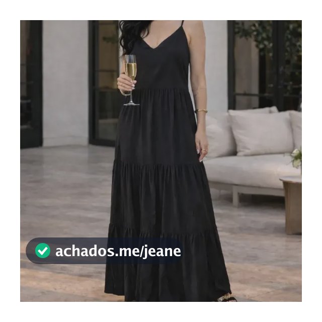 Vestido Longo Feminino Viscolinho Com Alças Reguláveis