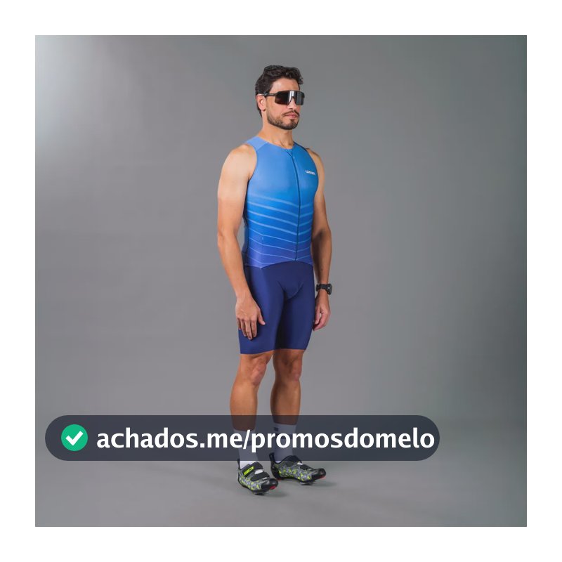 Macaquinho Triathlon Sem Manga Woom 140 Horizon Masculino  Horizon M