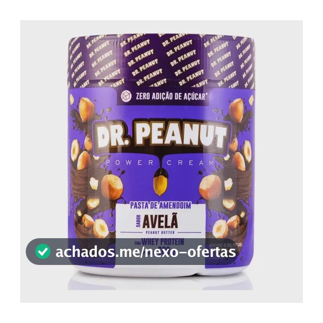 Suplemento em pasta Dr. Peanut Gourmet, Pasta de Amendoim Gorduras sabor Avelã x 600g