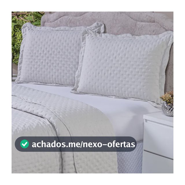 Kit Cobre Leito King Size 3 Peças Colcha Dupla Face 400 Fios