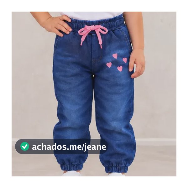 Calça Jogger Infantil Menina Calça Jeans Moda Blogueira Calça Jeans Jogger P