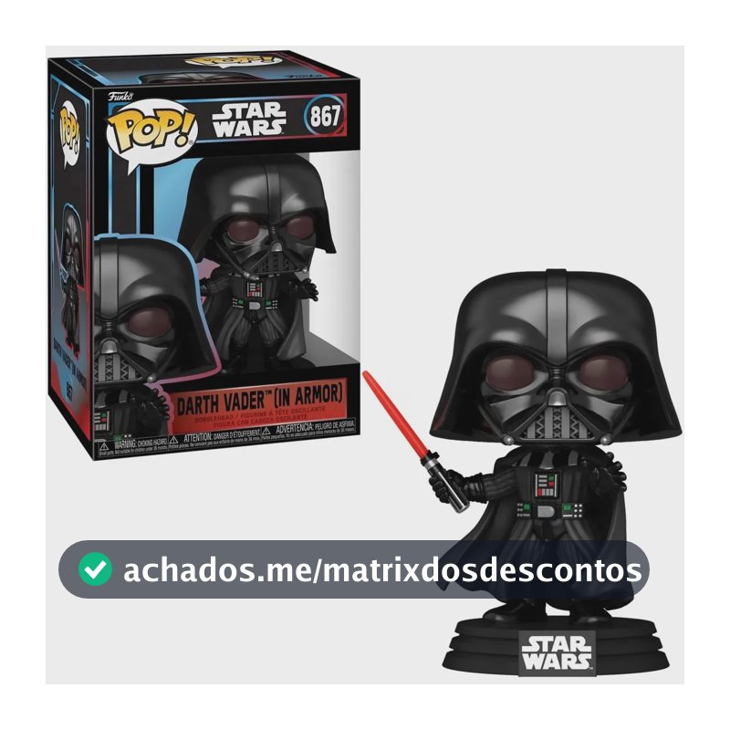Funko Pop! Star Wars - Darth Vader em armadura #867