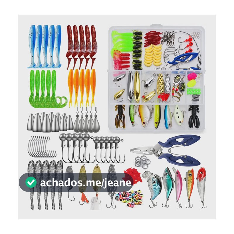 Kit Isca Artificial 108 Unidades Pescaria Tucunaré E Traíra Diversos