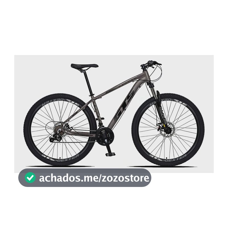 Bicicleta Aro 29 Gts Dexter 24 Marchas Freio A Disco Cor Grafite Com Preto Tamanho Do Quadro 21