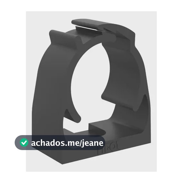 Abraçadeira Eletroduto Plástico Preto Inpol para Escritórios e Decoração