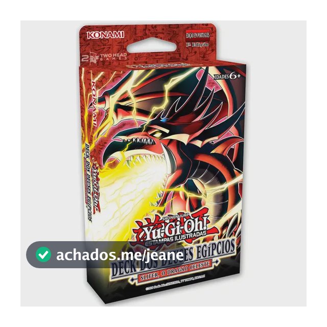 Deck Yu-Gi-Oh! Deuses Egípcios Slifer O Dragão Celeste Konami
