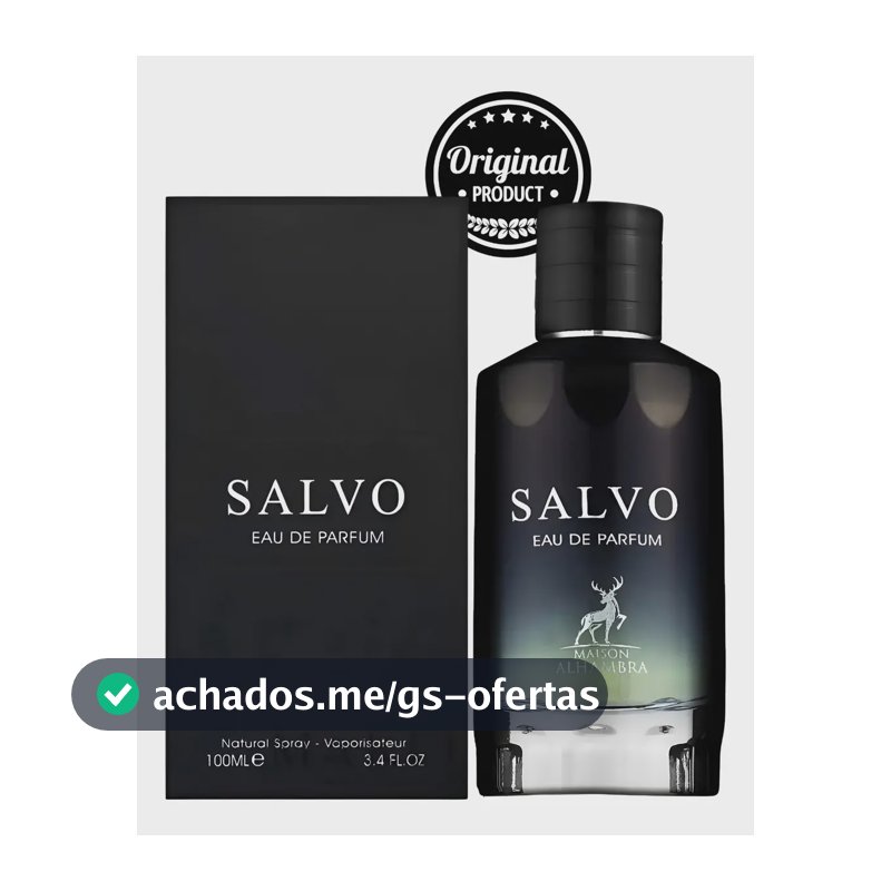 Perfume Masculino Arabe Salvo Eau de Parfum Alhmabra 100ml C/