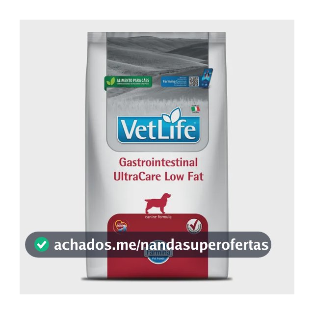 Ração Vet Life Nat Can Adulto Ultracare Low Fat 10,1kg