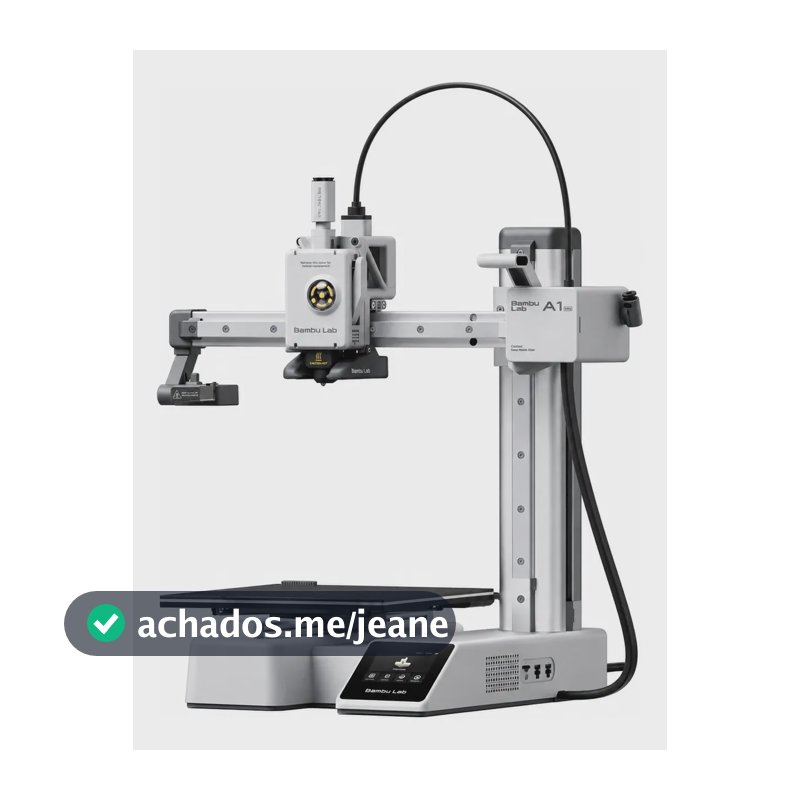 Impressora 3d Bambu Lab A1 Mini Fdm Bivolt Miniaturas 127/220v Cinza-claro