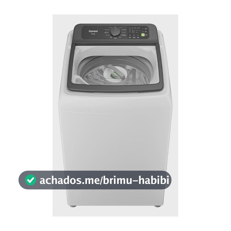Máquina de Lavar Consul 14Kg Branca com Modo Eco - CWN14AB