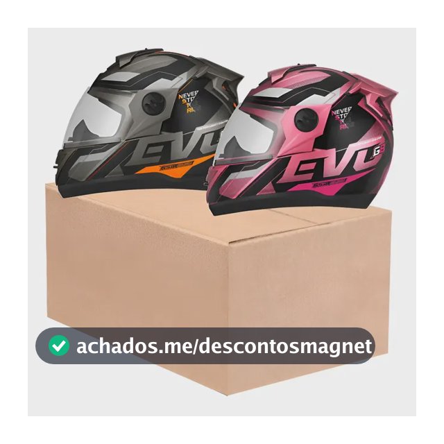 Kit 2 Capacetes Pro Tork Evolution G8 Evo Esportivo Fechado