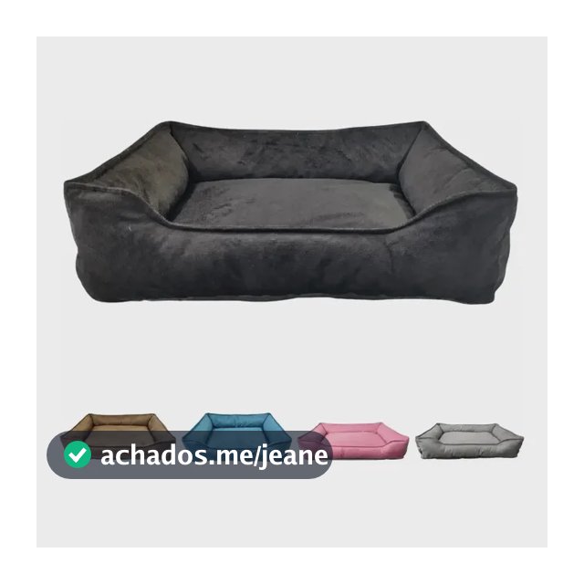 Cama Pet Suede Com Ziper 70x60 Quentinha Enchimento Em Fibra