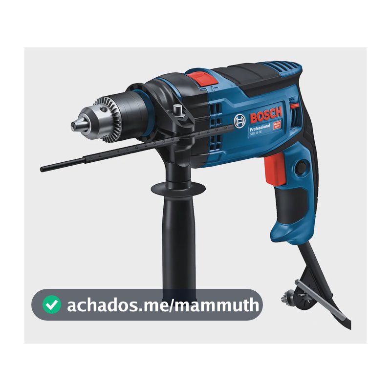 Furadeira De Impacto 1/2 Pol Bosch Gsb 16 Re 850w Azul Com Velocidade Variável E Reversível