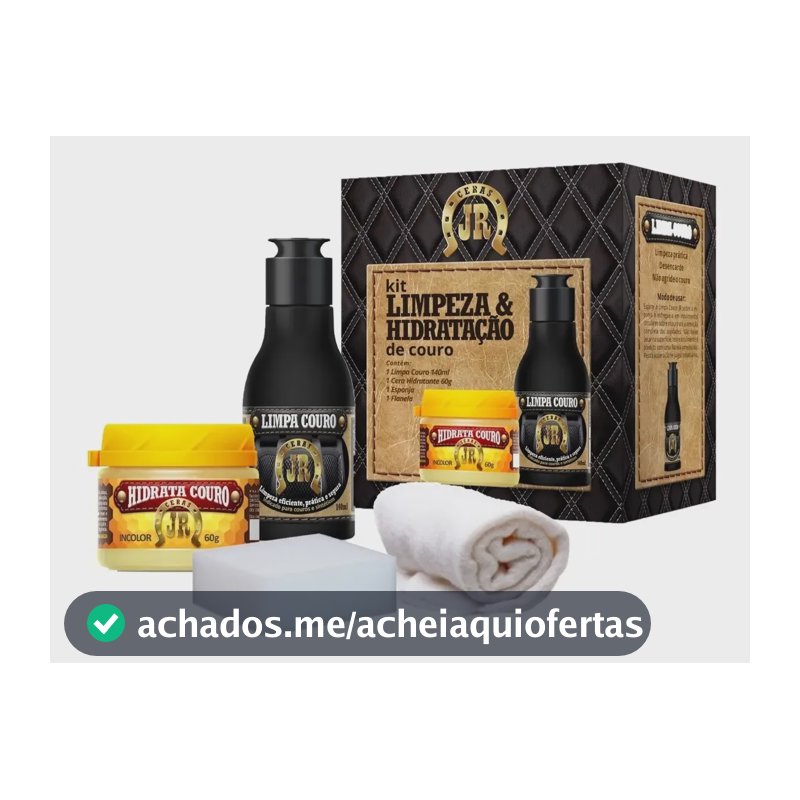 Kit Limpa Couro + Hidratante De Couro Automotivo Jr 60g
