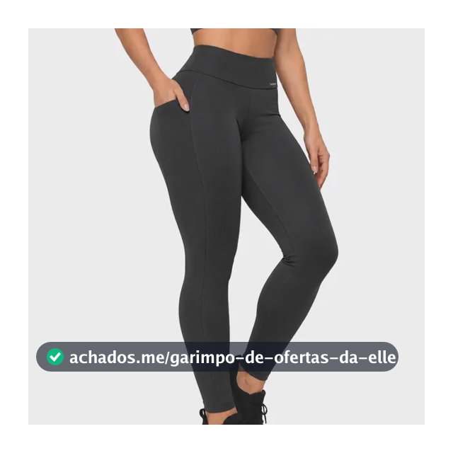 Legging Academia Corrida Com Bolso Selene Zero Transparência