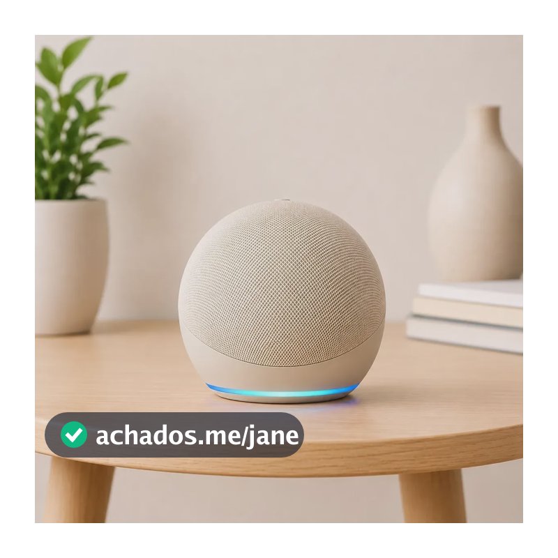 Alaxe Caixa De Som Inteligente Comando Voz Portátil Bluetoot Bege