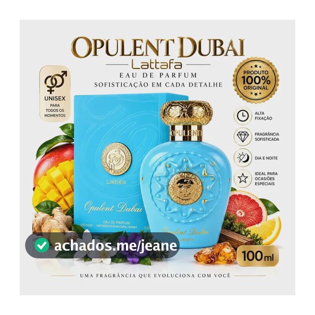 Perfume Lattafa Opulent Dubai Edp 100ml