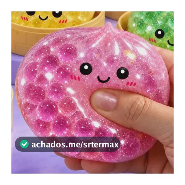 Squishy Misterioso Glitter Brinquedo Sensorial Antiestresse Surpresa