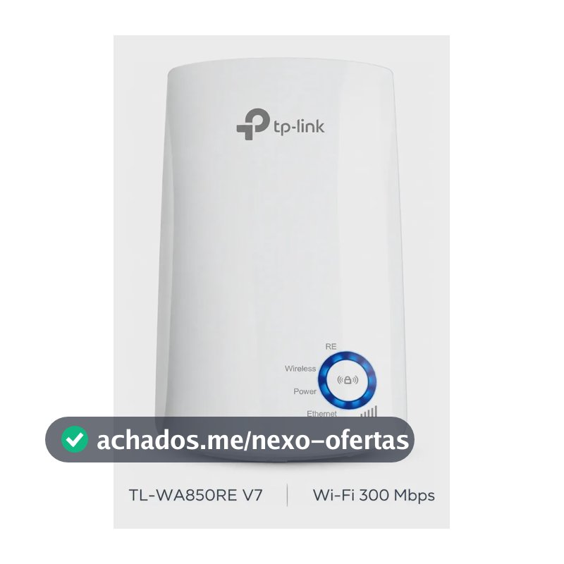 Repetidor de Sinal Wi-Fi TP-Link TL-WA850RE Extensor de Alcance N300 V7