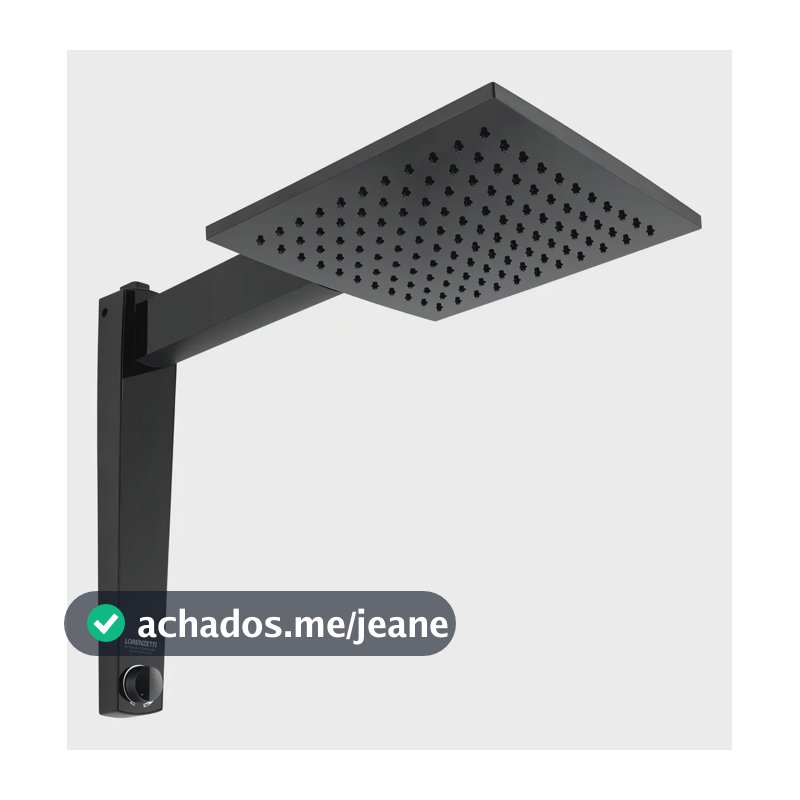 Chuveiro Lorenzetti 5500W Eletrônico Acqua Century Preto