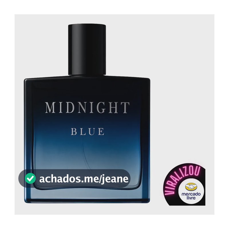 Perfume Masculino Midnight Blue Magnético Uso Noturno 100ml