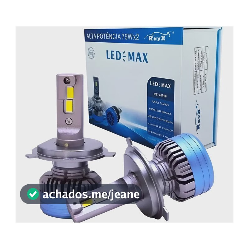 Led Farol Canceller Rayx 75w 15000 Lumens Duplocsp H7