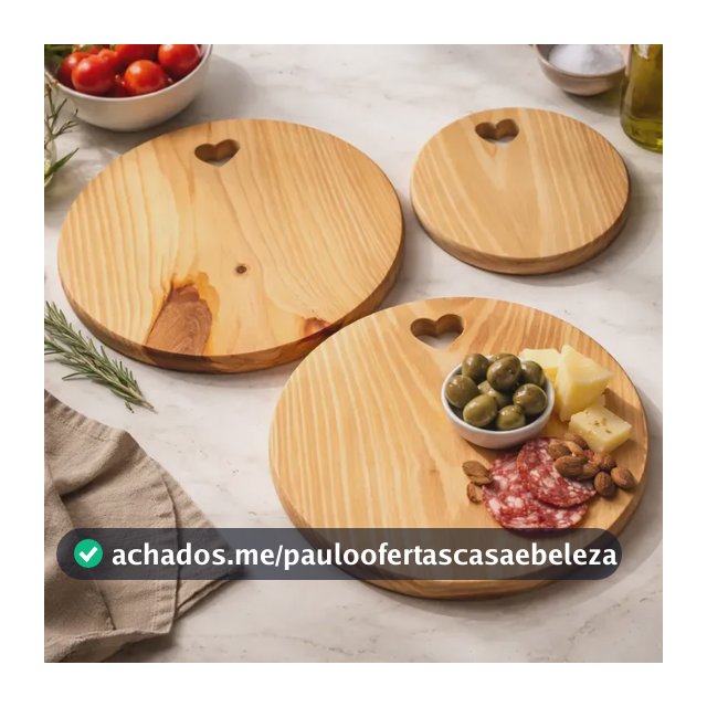 Trio Tábua Pinus Redonda Para Churrasco E Petiscos Produtos Em Madeira Pinus, Tábuas Quadradas Decorativas, Tábua Espessura 12mm, Trio Decoração Madeira, Tábua Para Evento Madeira Clara