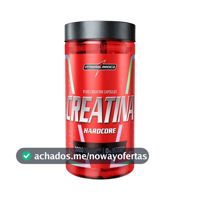 Creatina Integralmédica Hardcore em cápsula Sem sabor x 105g de 120 un
