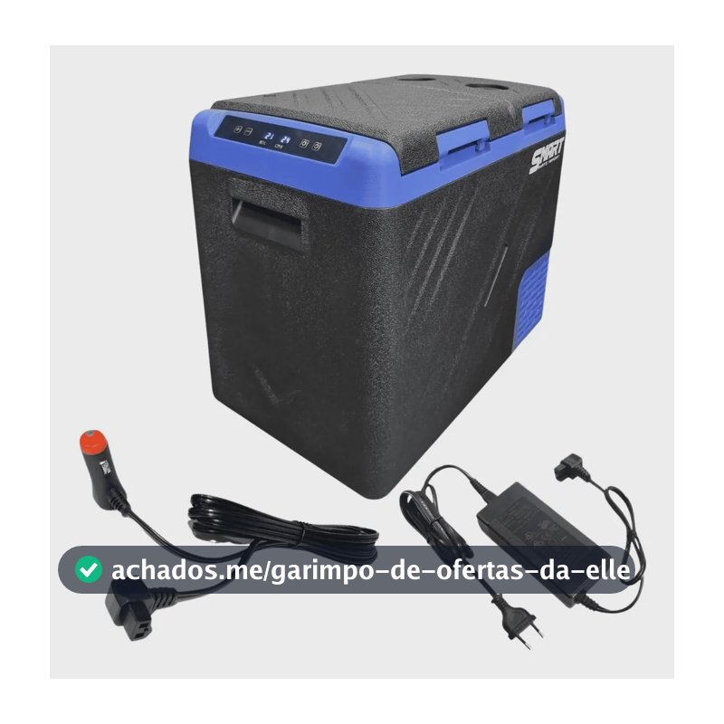 Geladeira Portatil 55 Litros Quadrivolt 2 Portas Para Viagem