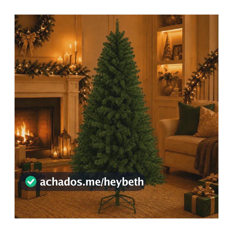 Árvore De Natal Verde Luxo 150 500 Galho - Pé De Ferro DEKASA