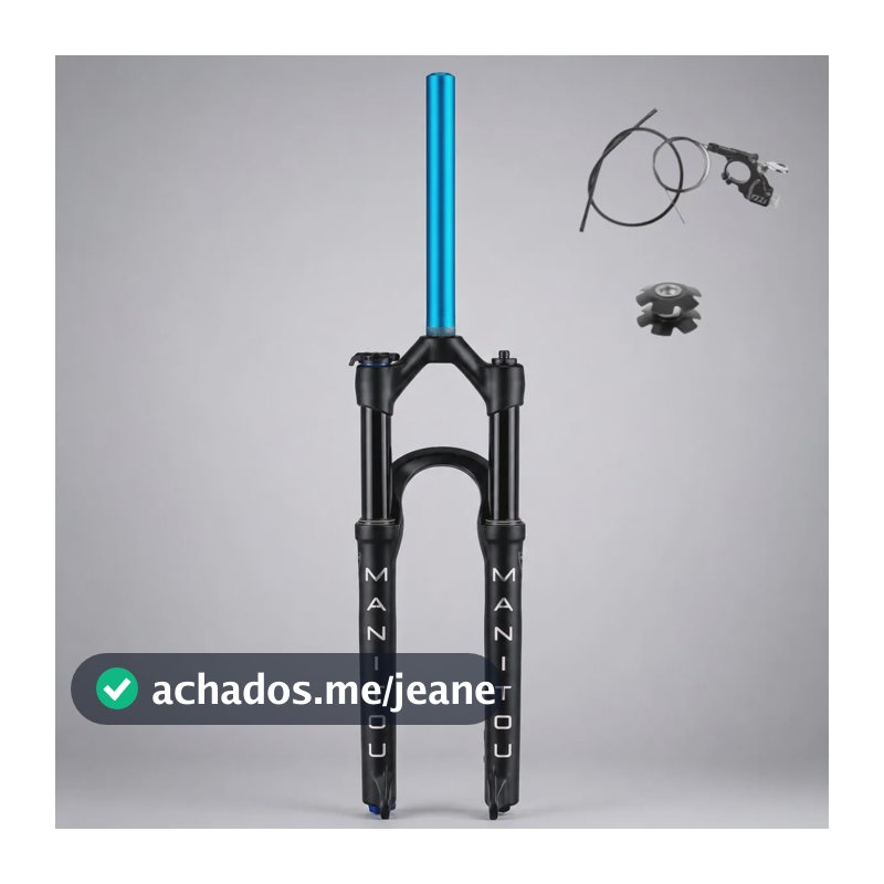 Suspensão Bike Manitou Markhor Aro 29 100mm Trava No Guidão Preto