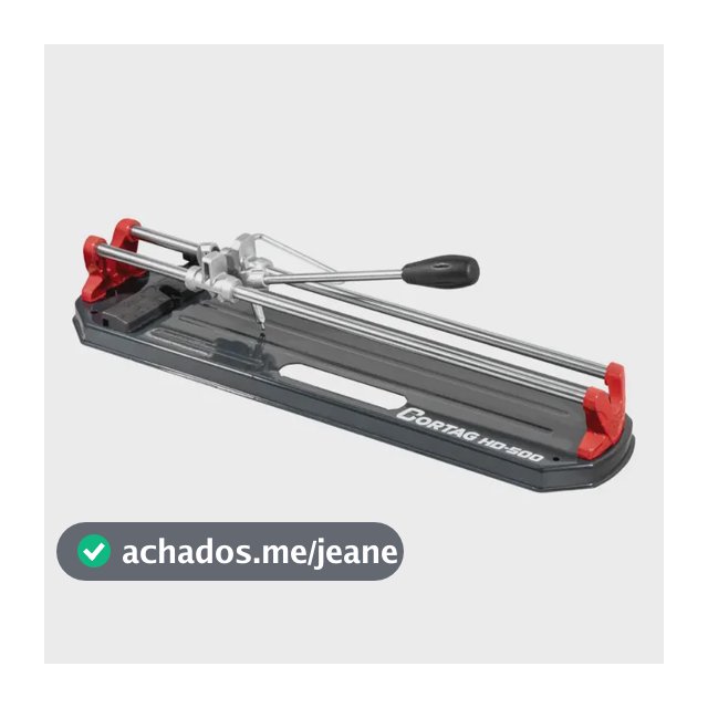 Cortador Manual de Piso Cortag HD-500 G2 50 cm com Rodel