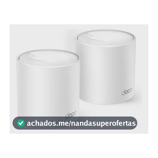TP-Link Deco X10(2-pack) Roteador Mesh Wifi6 AX1500 Cobre até 360m²