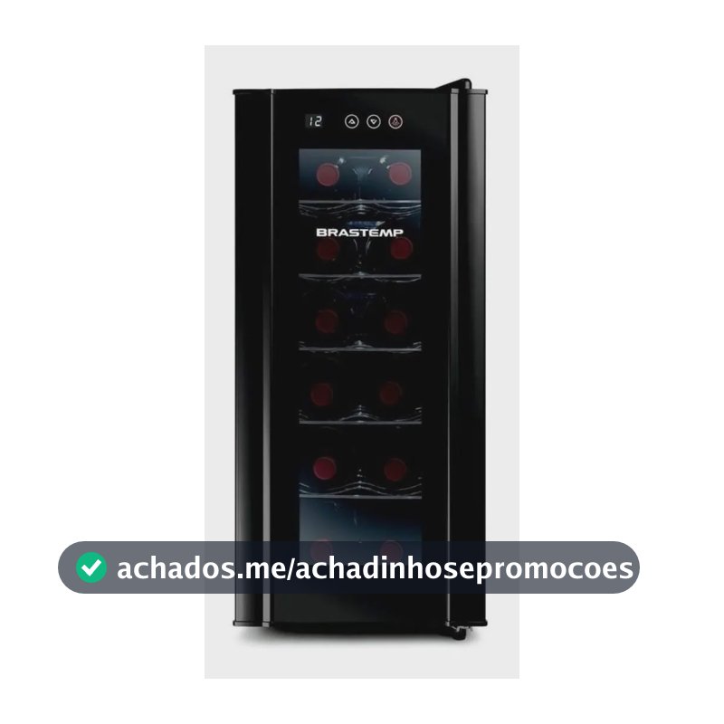 Adega De Vinhos Brastemp Para 12 Garrafas Com Painel Touch Bzc12be Preto