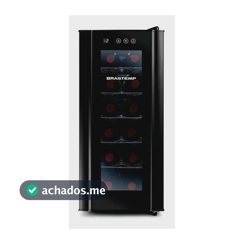 Adega De Vinhos Brastemp Para 12 Garrafas Com Painel Touch Bzc12be Preto