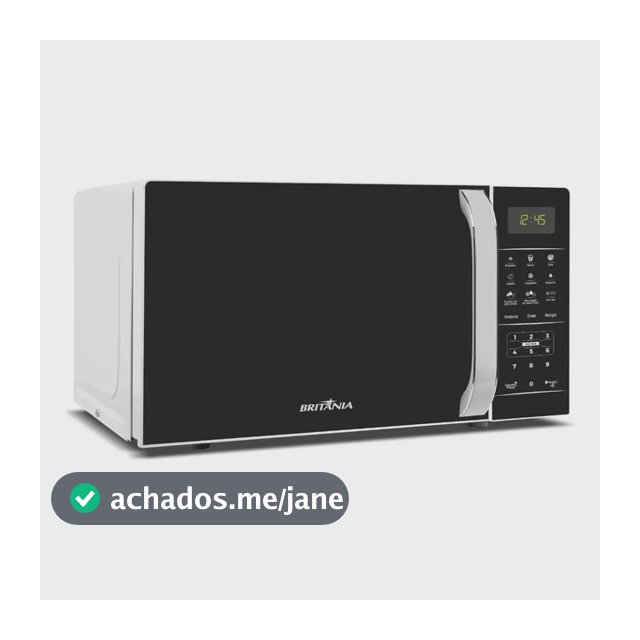 Micro-ondas Britânia Bmo23 De Preto 20l Branco